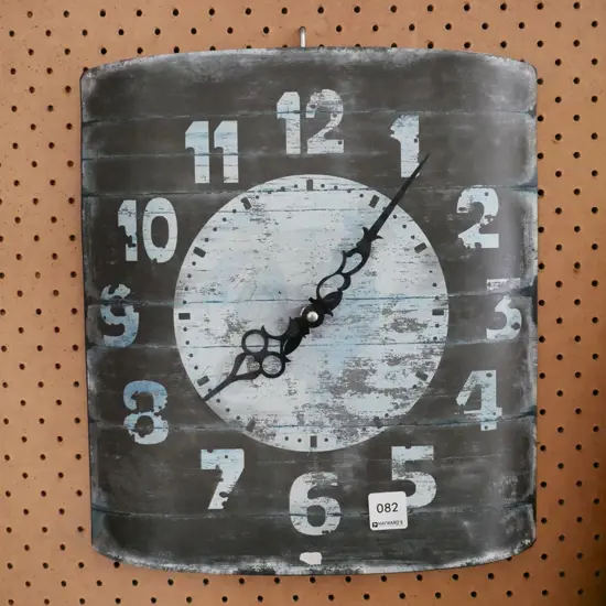 print on tin wall clock