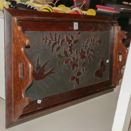 carved Edwardian tray