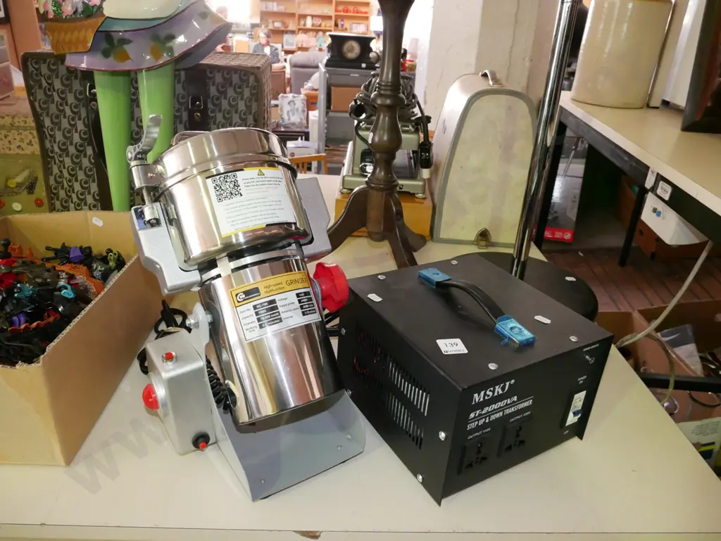 high speed multi function grinder with power adapter Image 1++