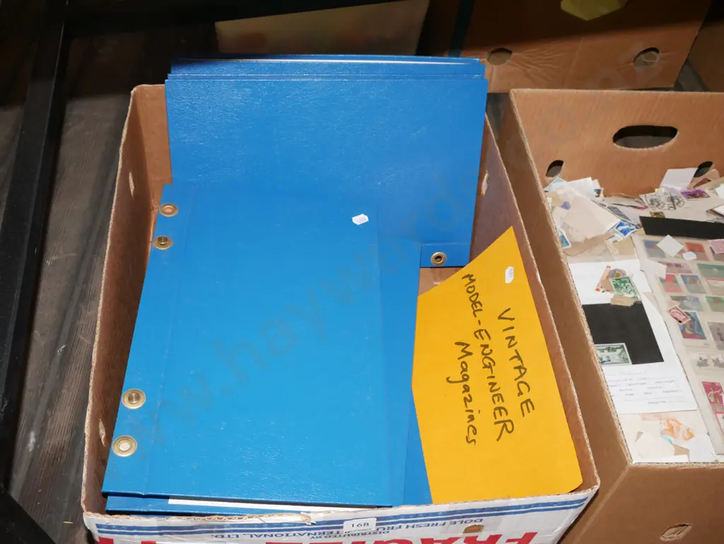 box of back issues of Model Engineer magazine Image 1++