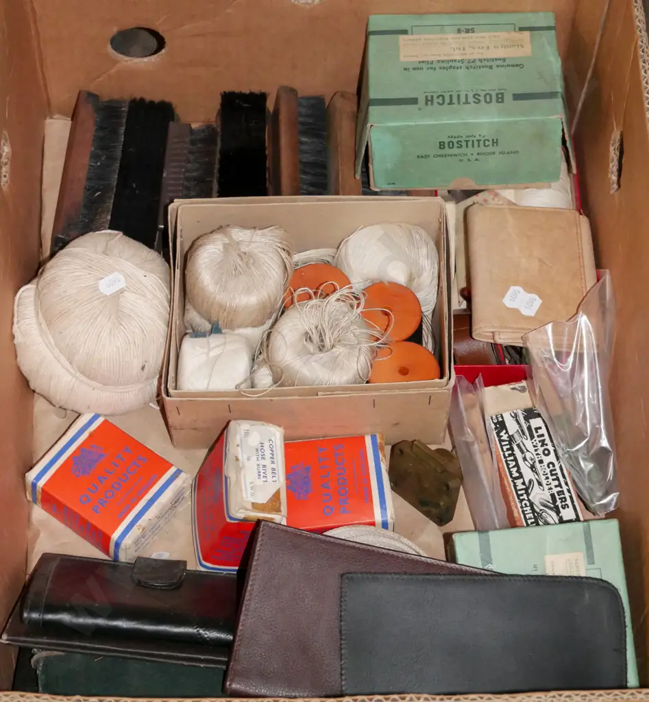box; string, wallets, shoe brushes, staples etc Image 1++