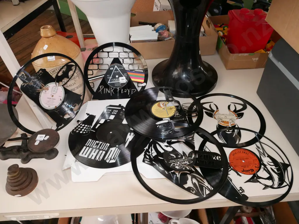 7x cut out record art pieces Image 1++