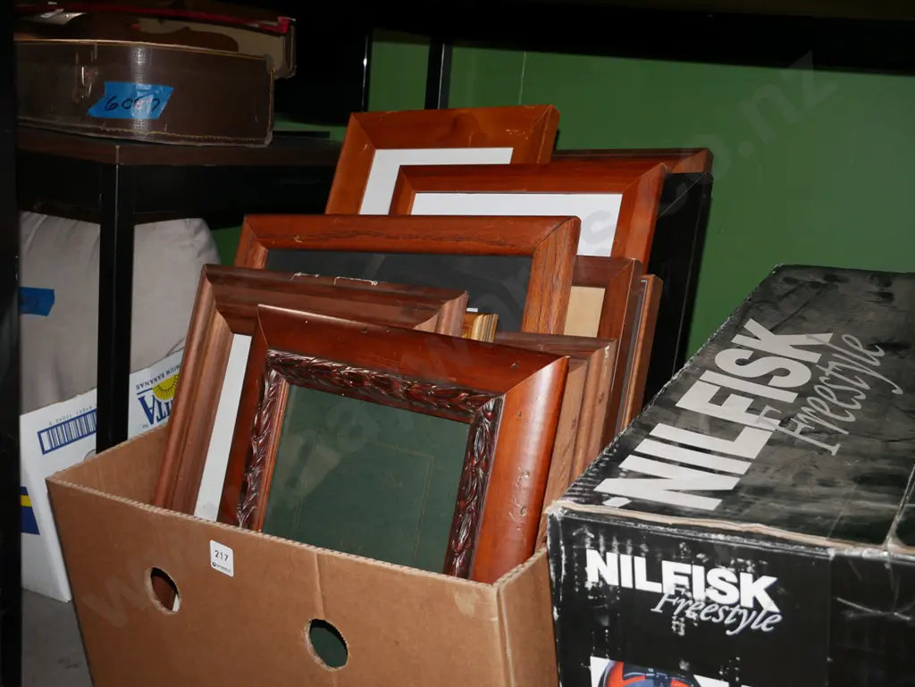 box of wooden photo frames Image 1++