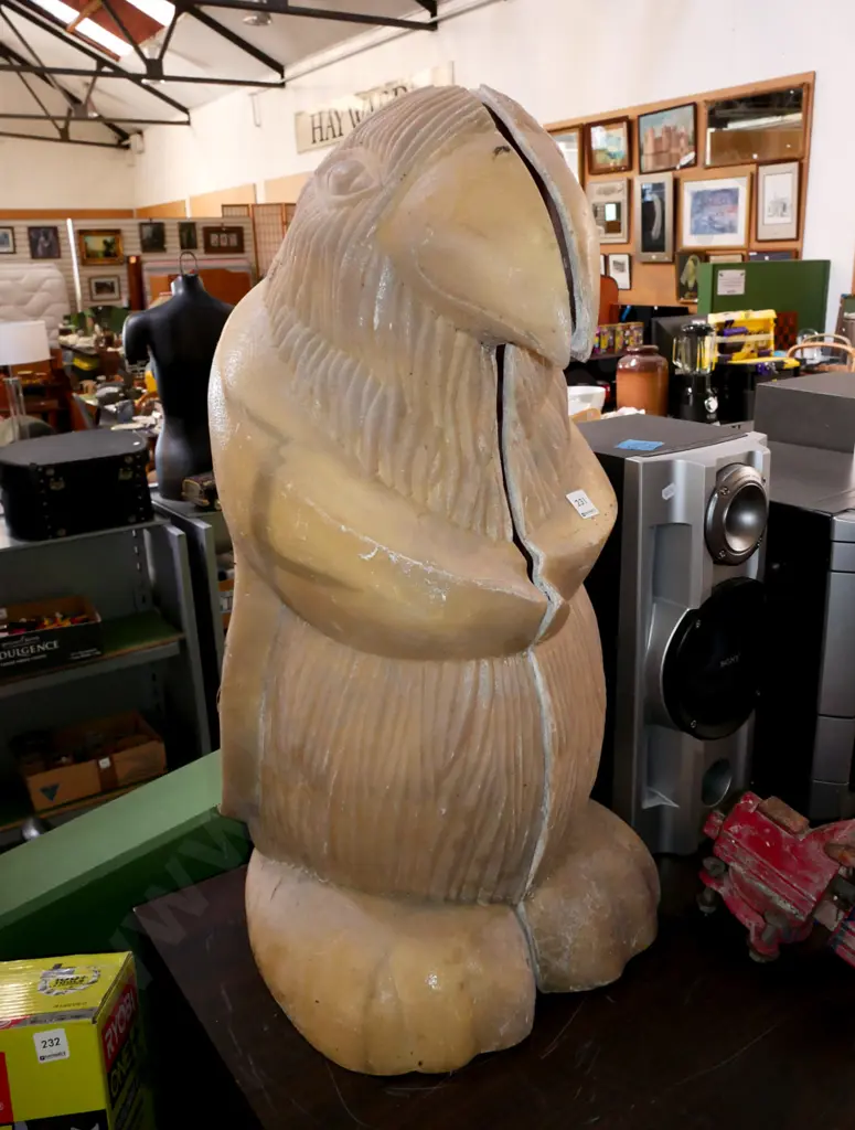 fibreglass mould used to make bronze penguin figures in Dunedin Exchange H-750 Image 1++