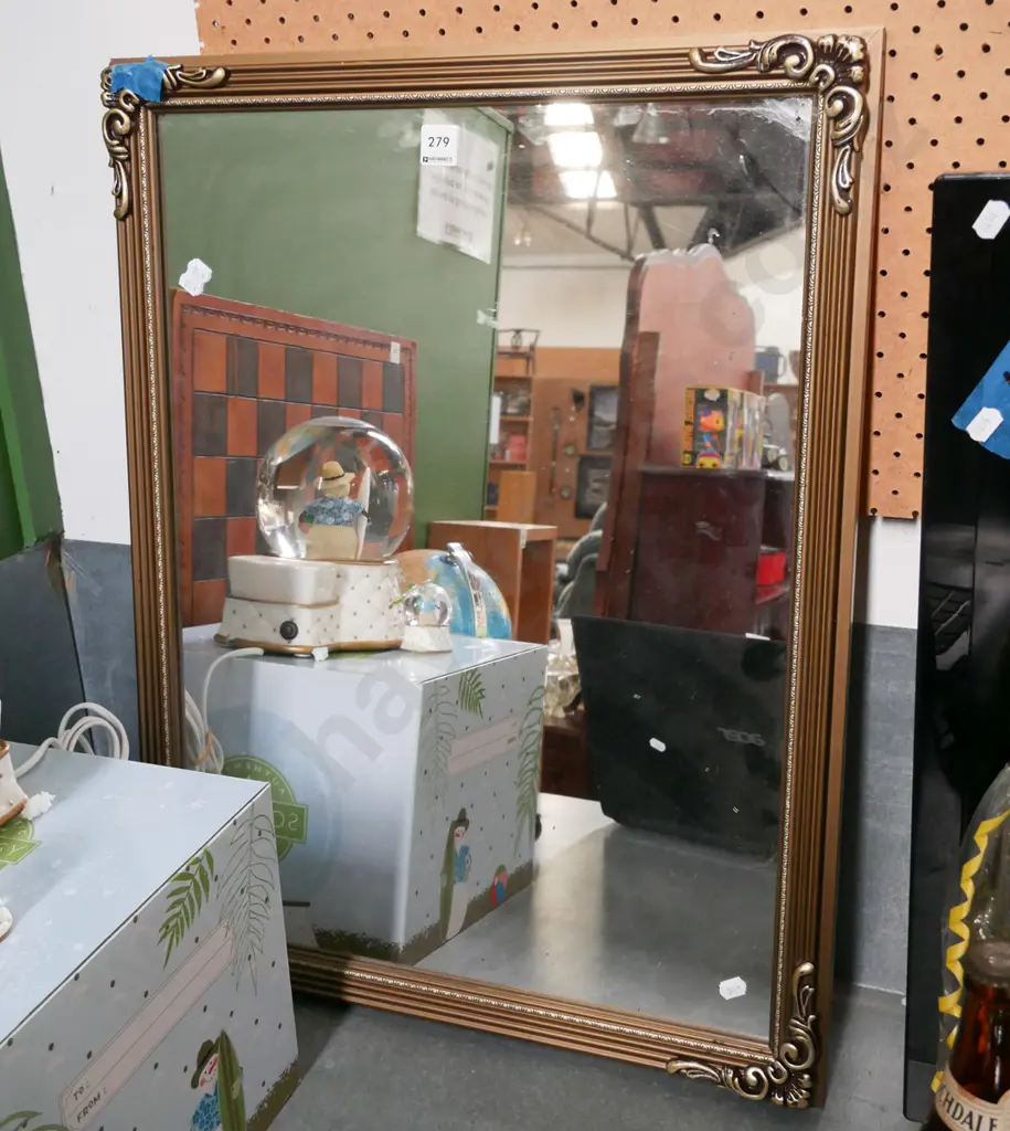 ornate framed wall mirror Image 1++