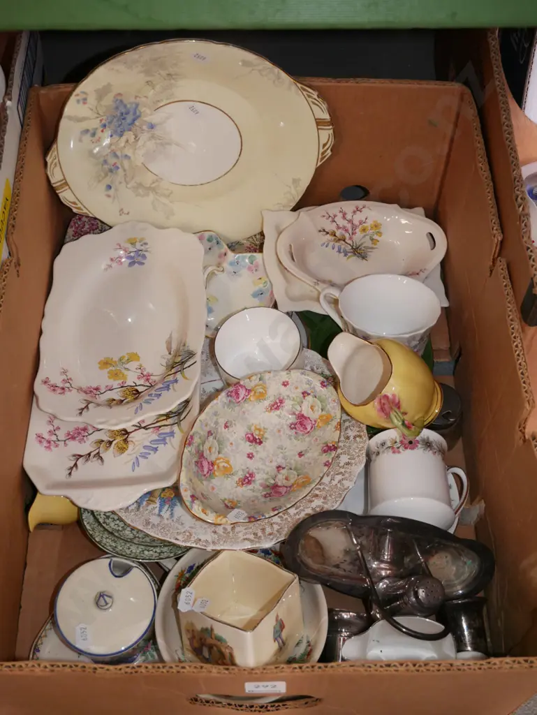 box; plates, jugs, cups, saucers etc Image 1++