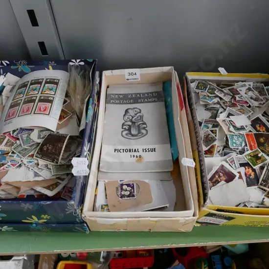 3x boxes of stamps