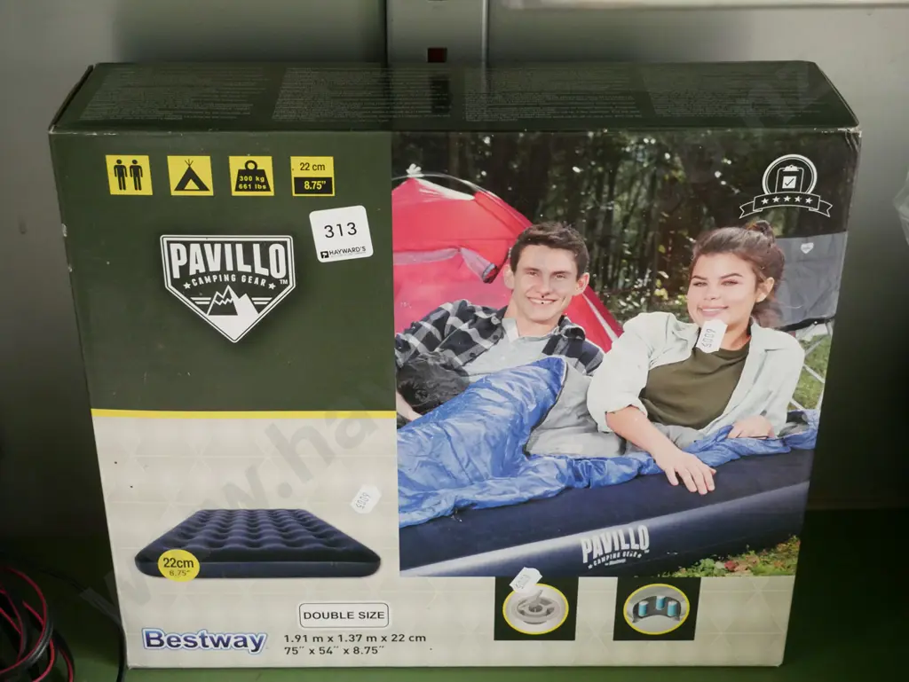 as-new boxed double size air bed Image 1++