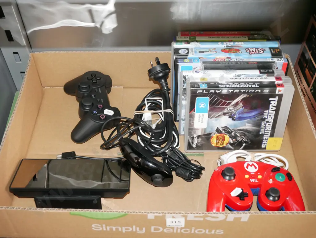 DVDs, playstation games, various controllers Image 1++