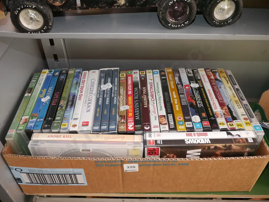 box of DVDs Image 1++
