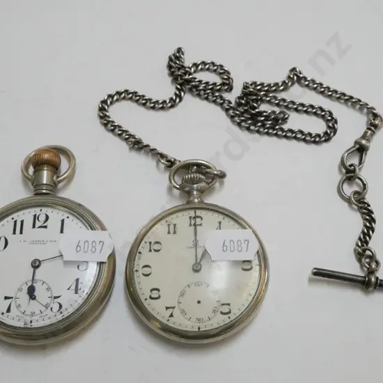2x fob watches - 1 with tray