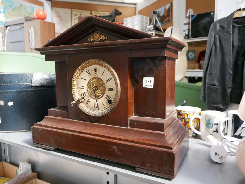 restorer's wood cased mantle clock Image 1++