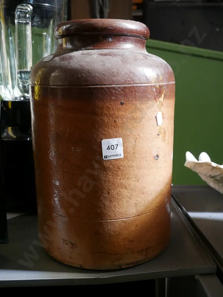 salt glazed storage crock Image 1++