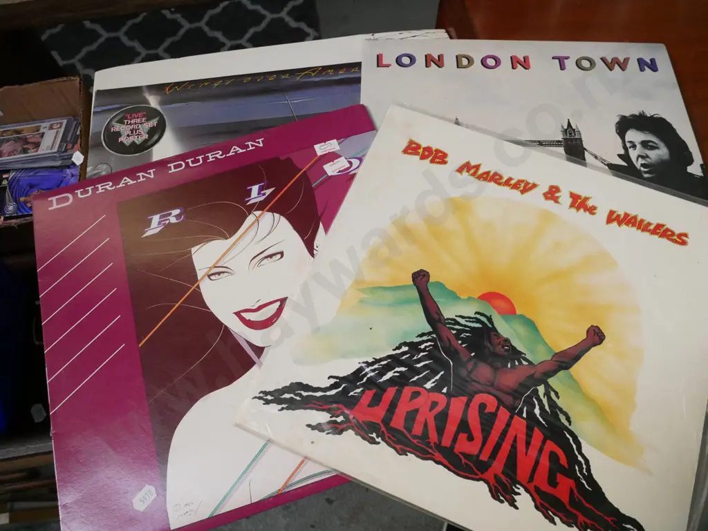 LPs; Duran Duran, Wings, Bob Marley Image 1++