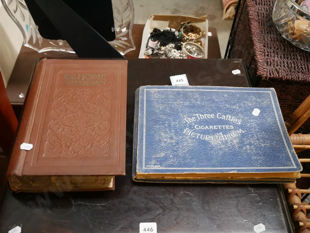 Home Physician and 3 Castles cigarette album Image 1++