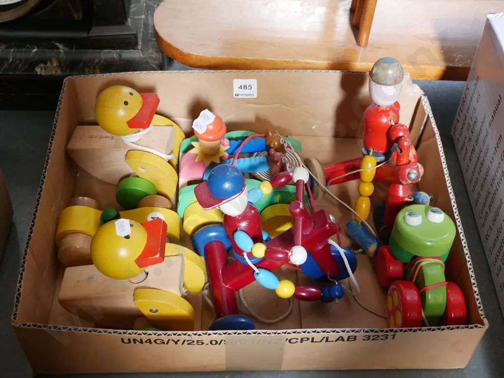 box of children's pull along toys Image 1++