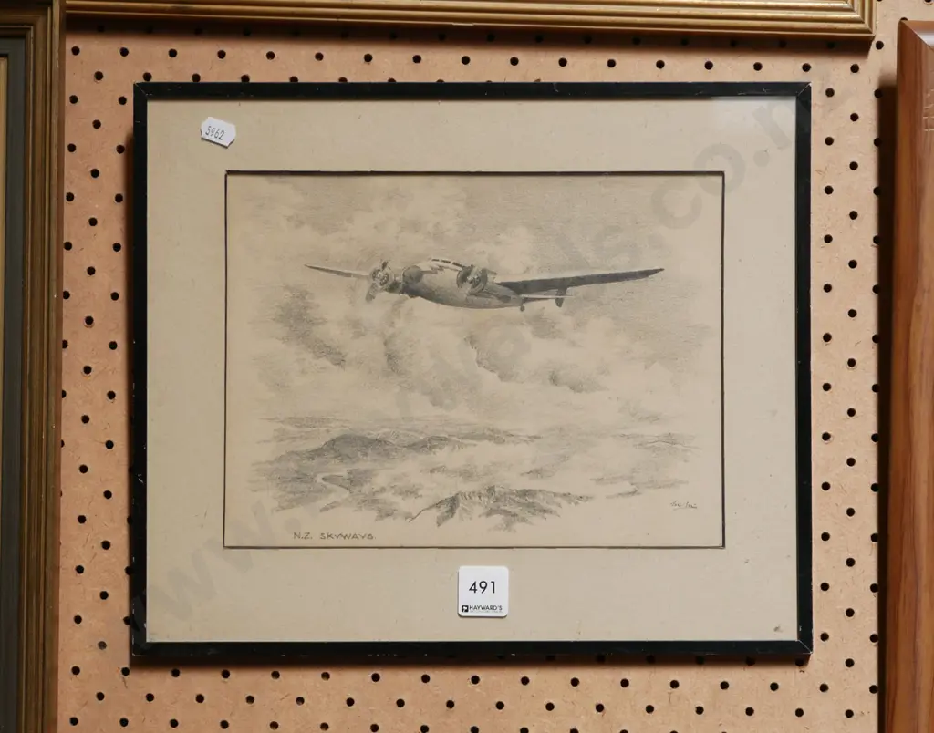 framed pencil - NZ sky ways Image 1++