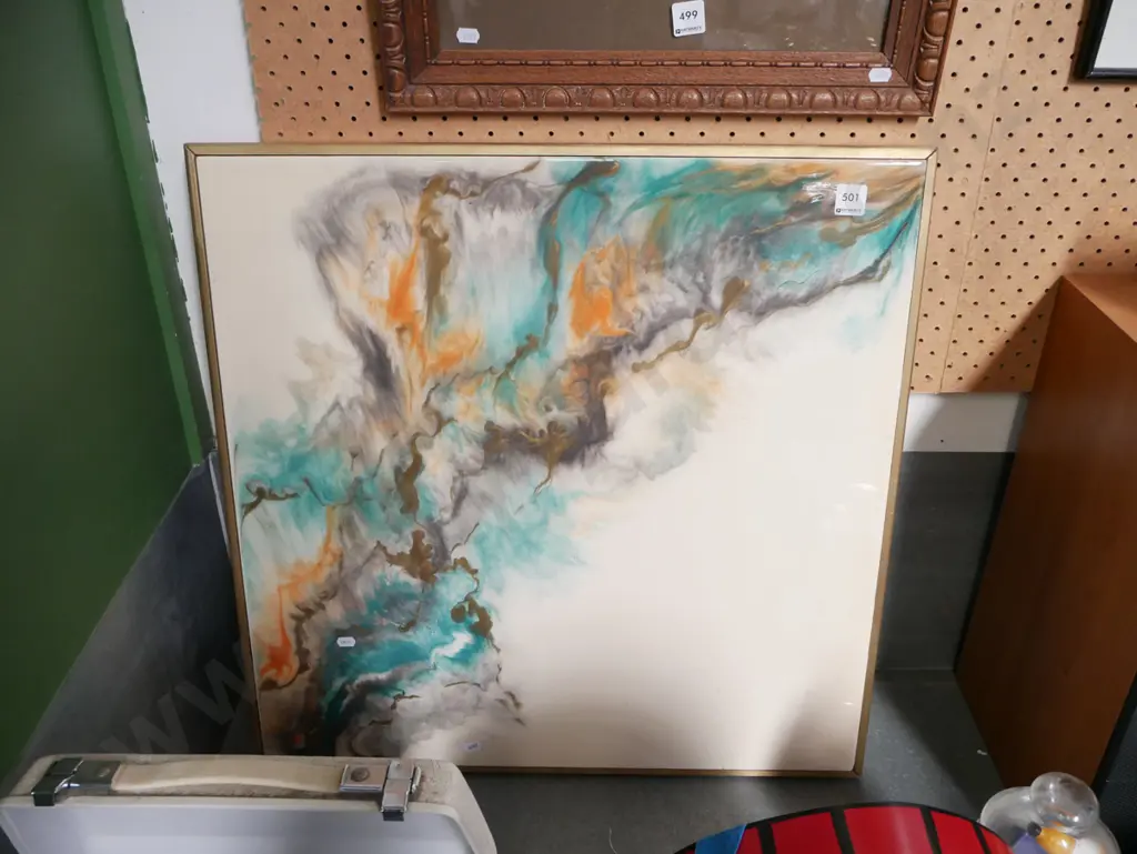 mixed media on board - abstract    Image 1++