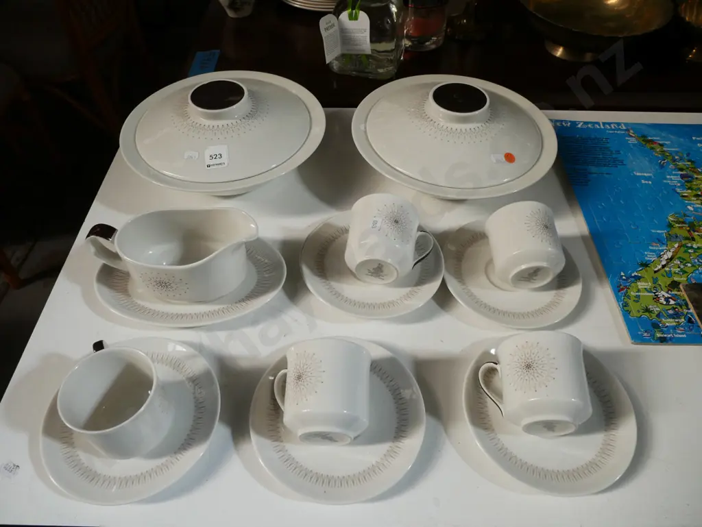 Doulton morning star cups, saucers, gravy boat etc Image 1++