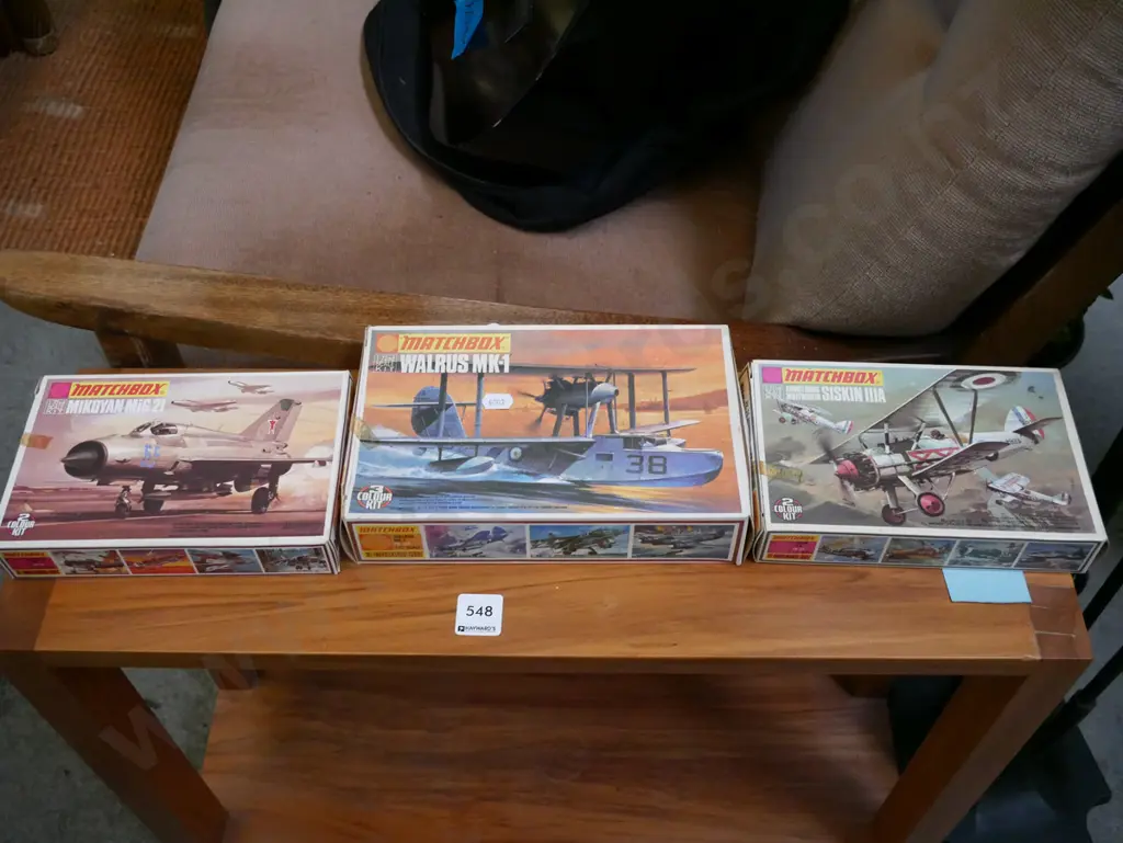 3 yet to be assembled models of military aircraft Image 1++