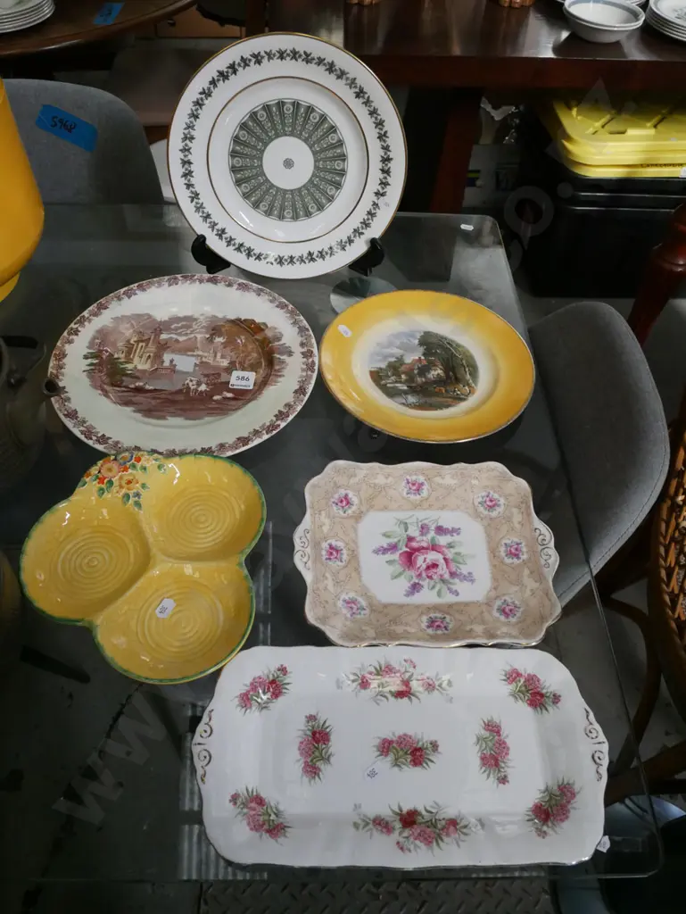 2x cabinet plates, Spode plate etc Image 1++