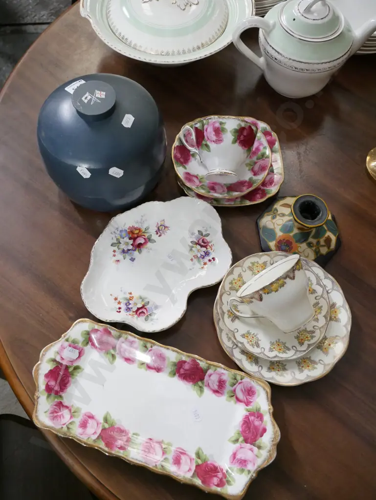 NZ Steam Ship Company ice bucket, trio, sandwich plate etc Image 1++