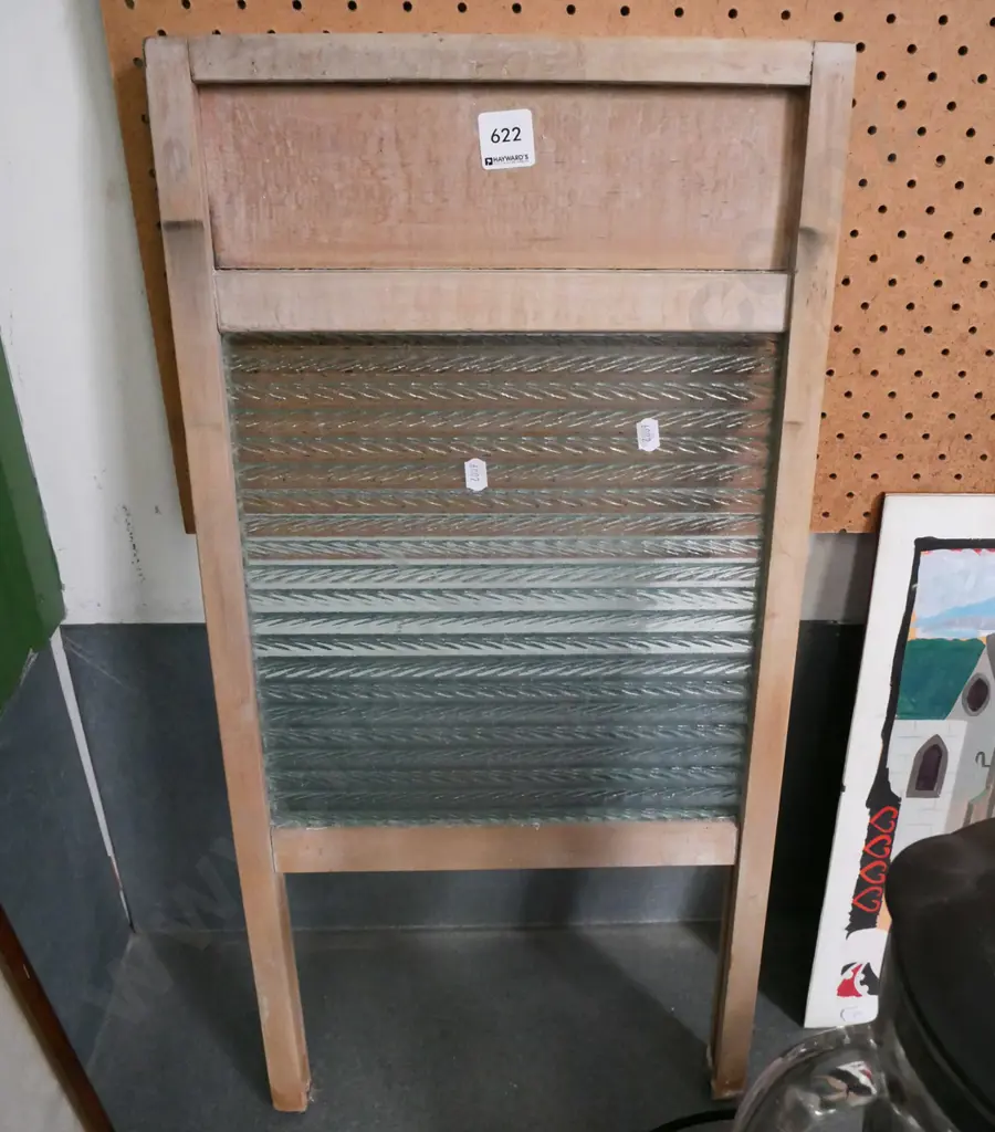 wood & glass washboard Image 1++