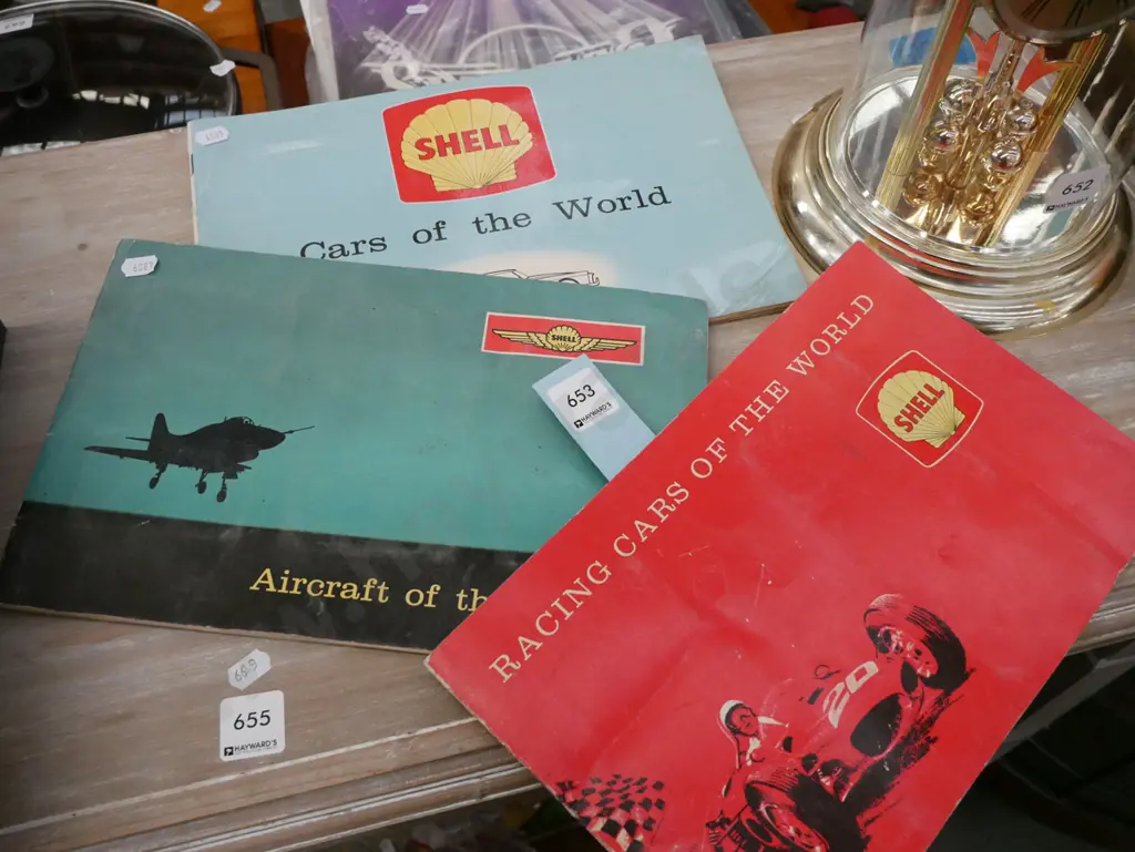 3 x vintage Shell collector card albums Image 1++