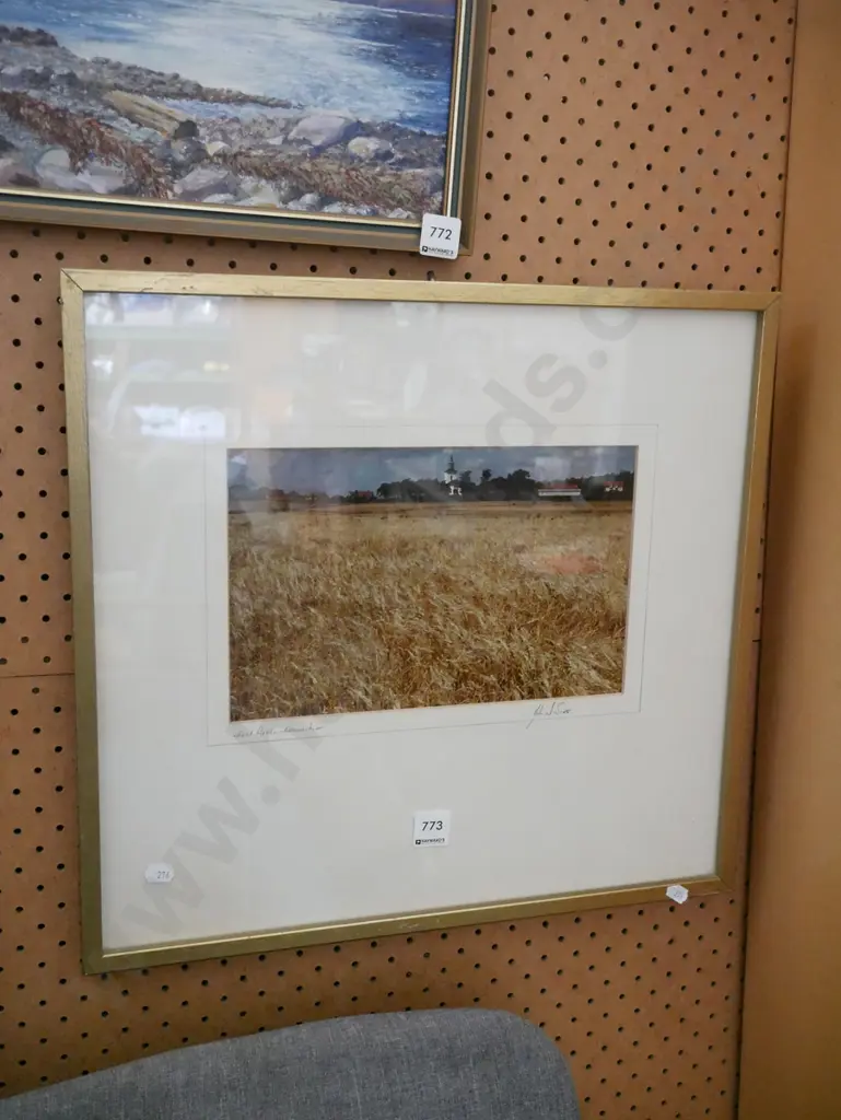 framed photograph - wheat fields Image 1++