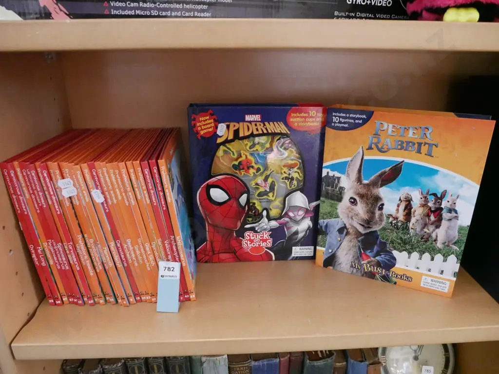 children's books, Spiderman and Peter Rabbit books and toys Image 1++