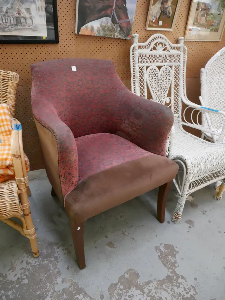upholstered tub chair - some wear Image 1++