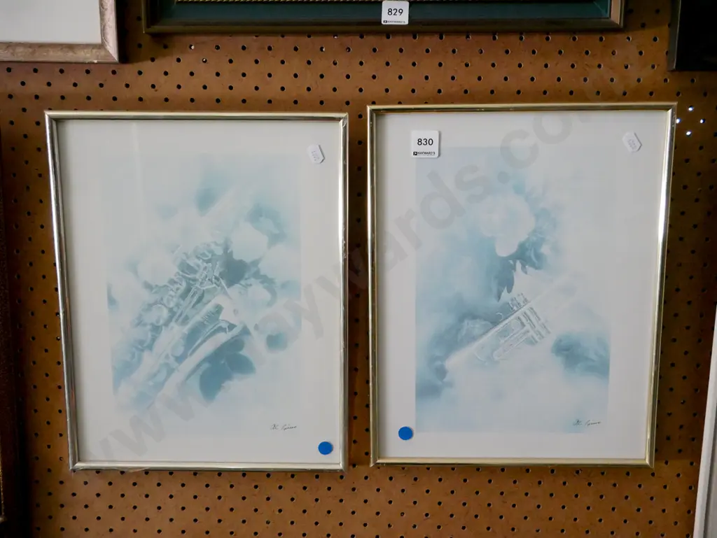 2x framed faded prints Image 1++