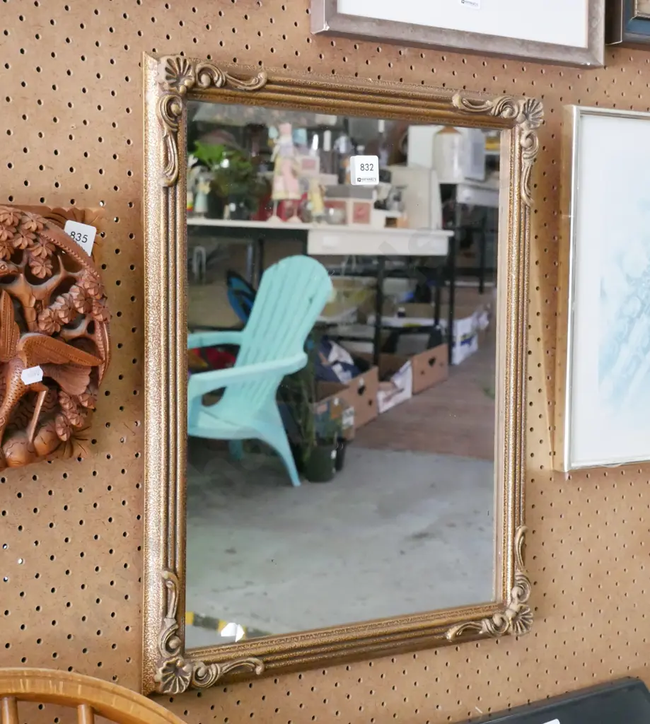 gilt framed wall mirror Image 1++