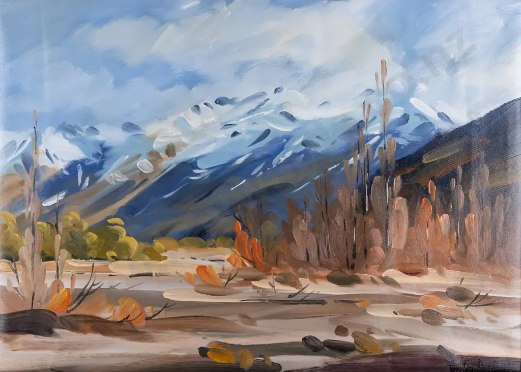 Tony Stanford Shields '05 - boxed oil on canvas - landscape H-390 W-610 Image 1++