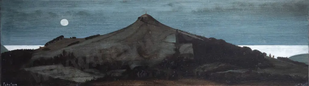 Scott McFarlane '03 - boxed oil on canvas "Puketapu" H-240 W-850 Image 1++