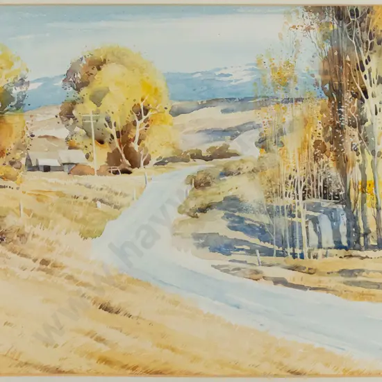 Charlton Edgar - framed watercolour "Becks Lauder" H-270 W-360