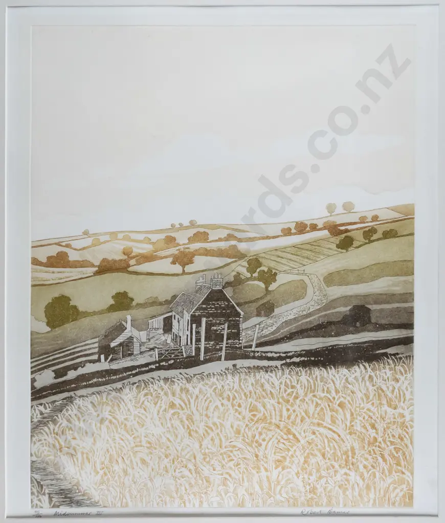 Robert Barnes - framed ltd edition print 95/100 "Midsummer III" H-470 W-380 Image 1++