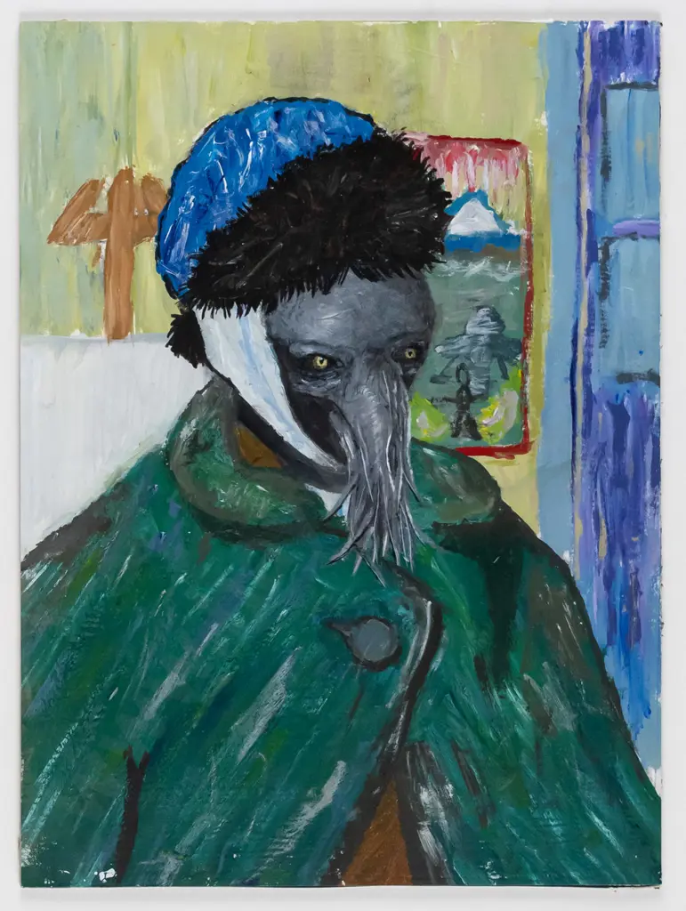 illegible signature '21 - framed acrylic H-250 W-180 Image 1++