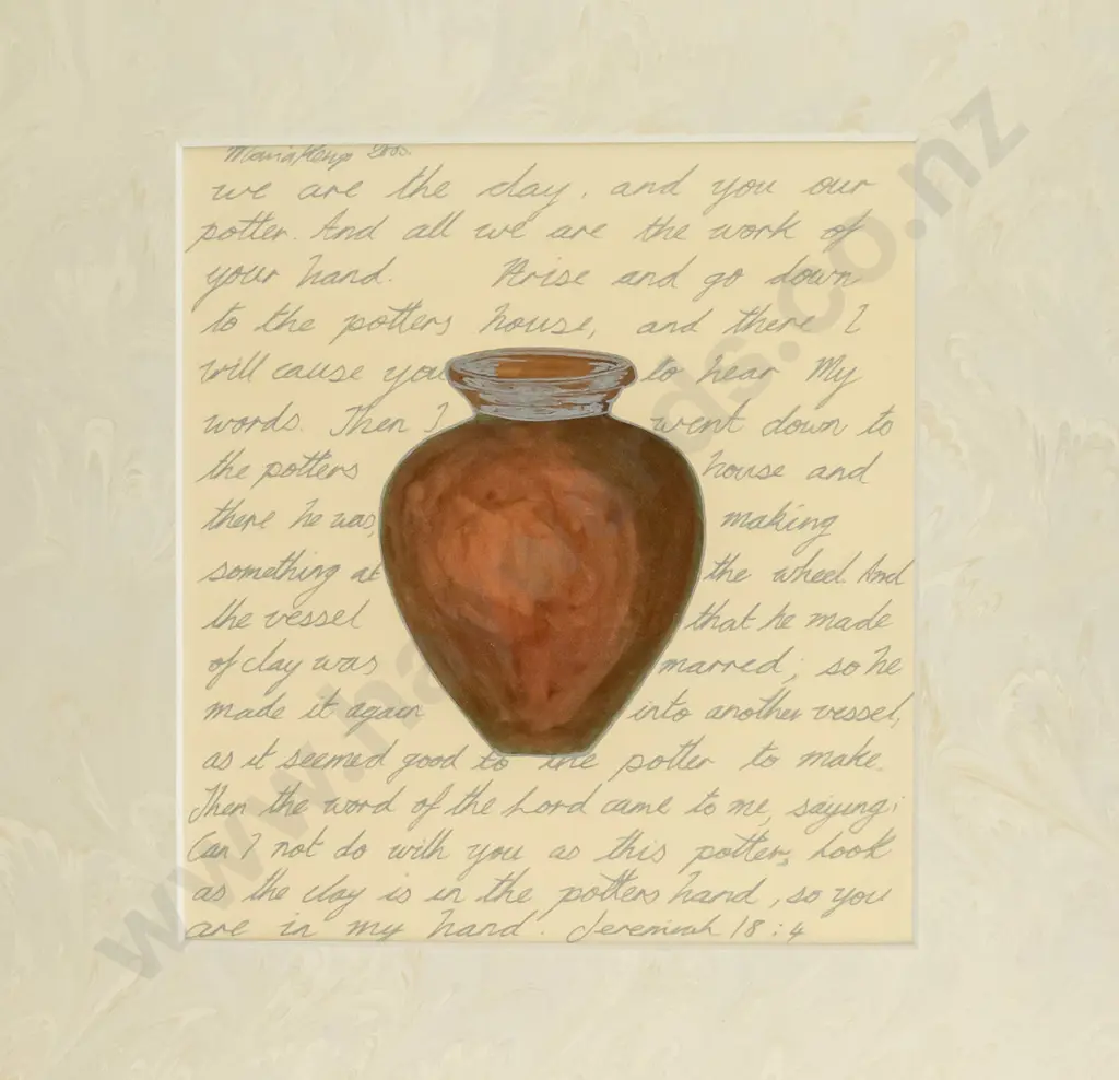 Maria Kemp 2003 - framed mixed media " The Vessel" H-190 W-170 Image 1++