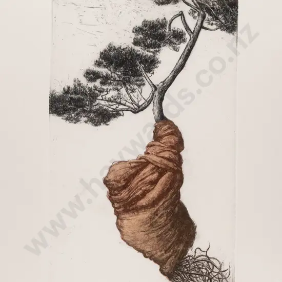 Denise (Dee) Copland '99 - framed etching "Bound To Grow II" H-310 W-180