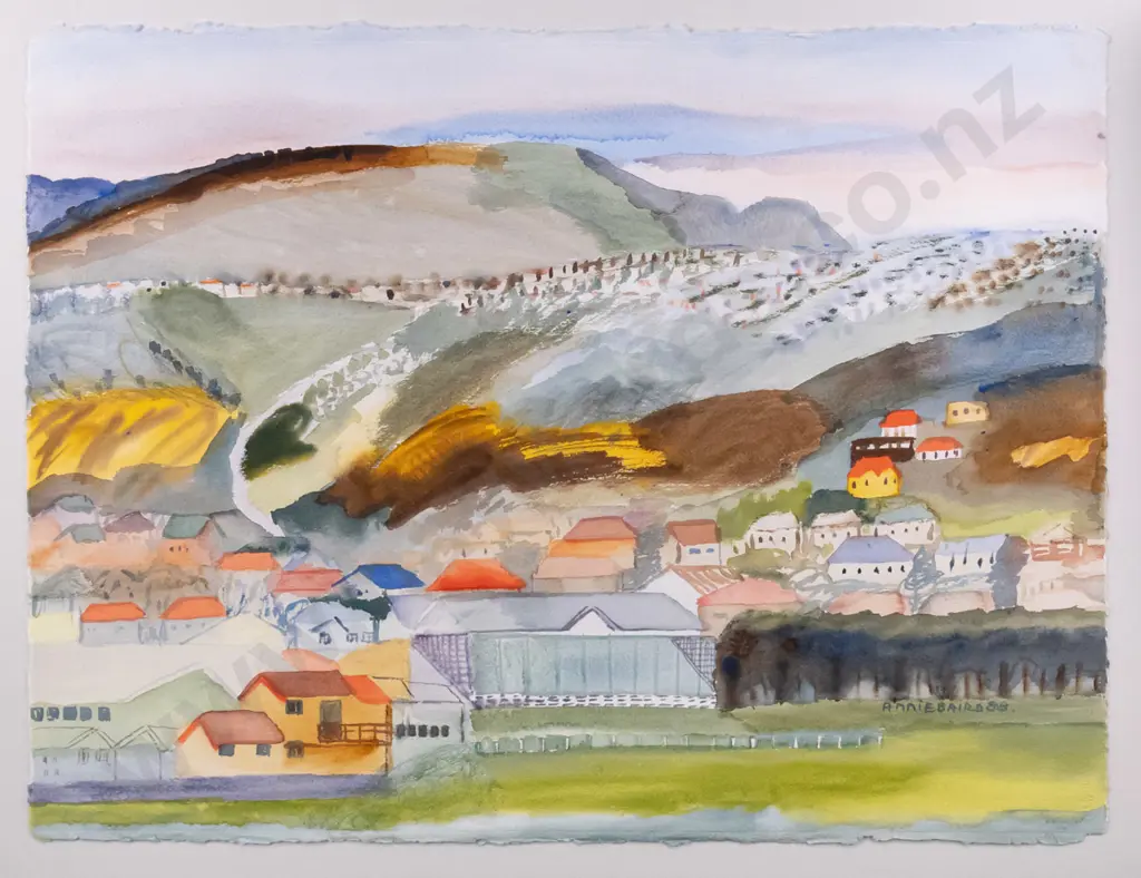 Annie Baird '88 - framed watercolour "Chisholm Park" H-570 W-760 Image 1++