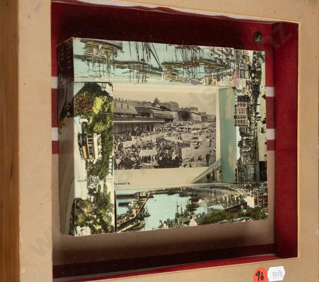unsigned boxed 3D photographical print artwork "Sands, Ramsgate Overall H-230 W-260 Image 1++