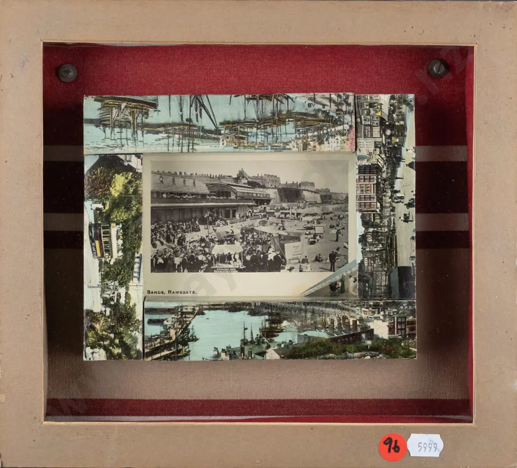 unsigned boxed 3D photographical print artwork "Sands, Ramsgate Overall H-230 W-260 Image 1++