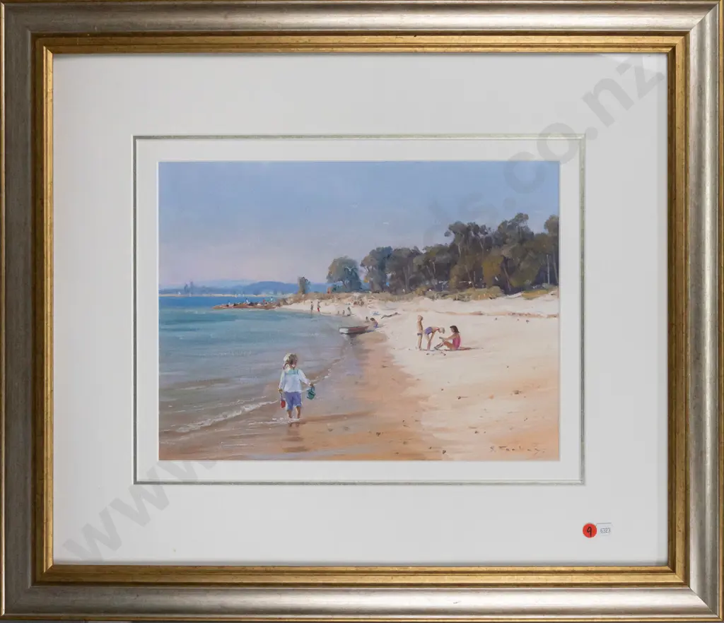 Sandra Forbes - framed oil "Salamander Bay" H-290 W-390 Image 1++