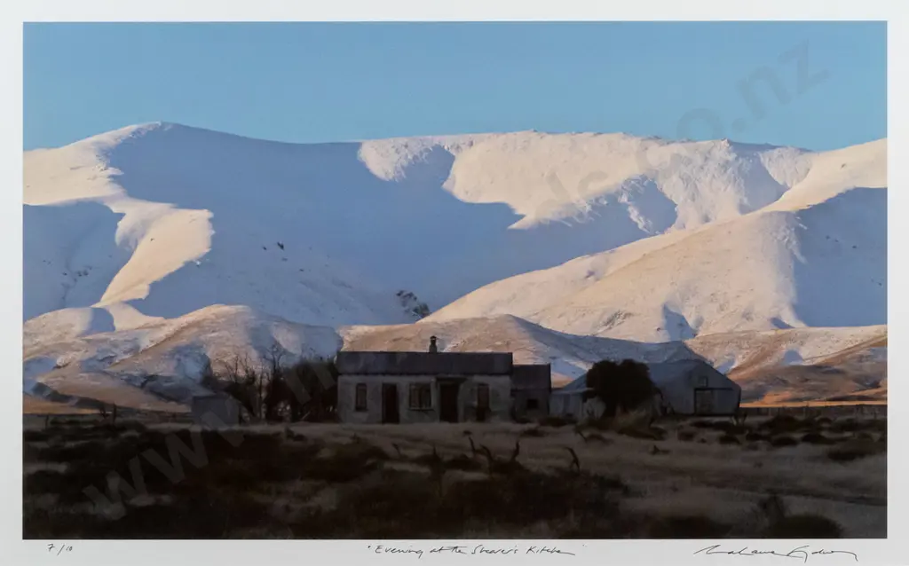 Grahame Sydney 2013 - framed ltd edition photograph 7/10 "Evening at the Shearer's Kitchen" H-420 W-680 Image 1++