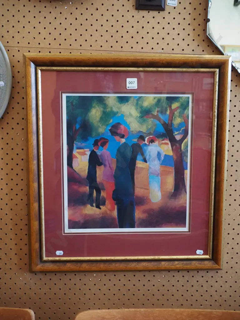 framed print - small group in shade of trees Image 1++