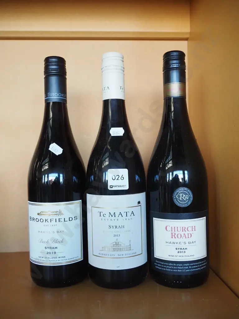 3x bottles of Hawkes Bay syrah Image 1++