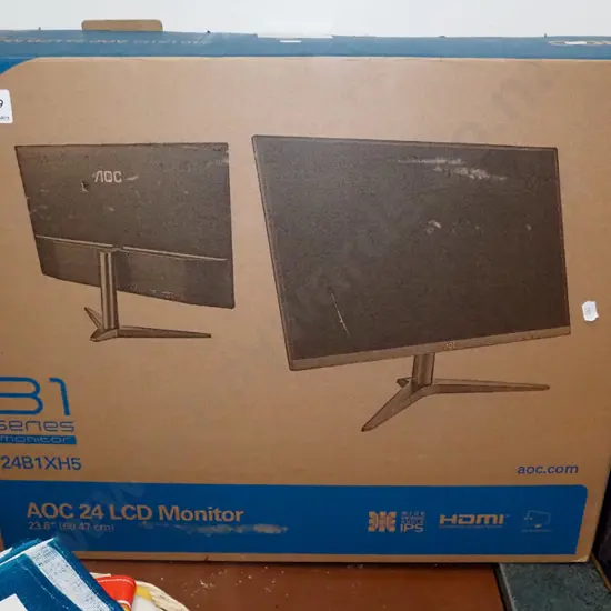 as-new boxed AOC 24" LCD computer monitor