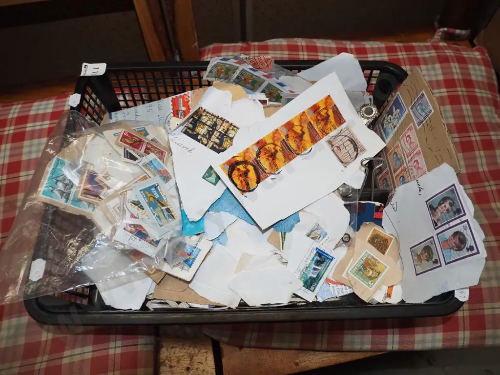 plastic tray of stamps Image 1++