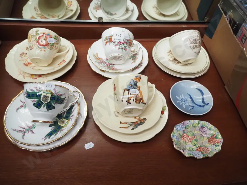 5x trios, hydrangea pin dish etc Image 1++